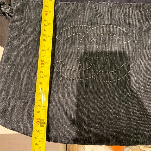 Chanel Denim Drawstring Tote Bag - Picture 8 of 16